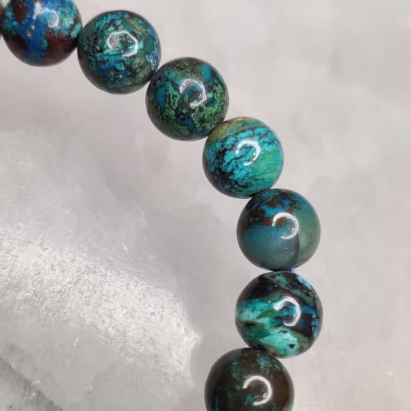 【訂製品】藍銅礦 Azurite 手串 手鍊 天然水晶 水晶手鍊 7-12mm