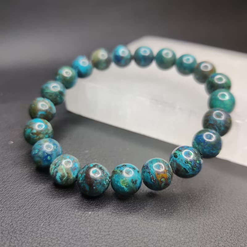 【訂製品】藍銅礦 Azurite 手串 手鍊 天然水晶 水晶手鍊 7-12mm