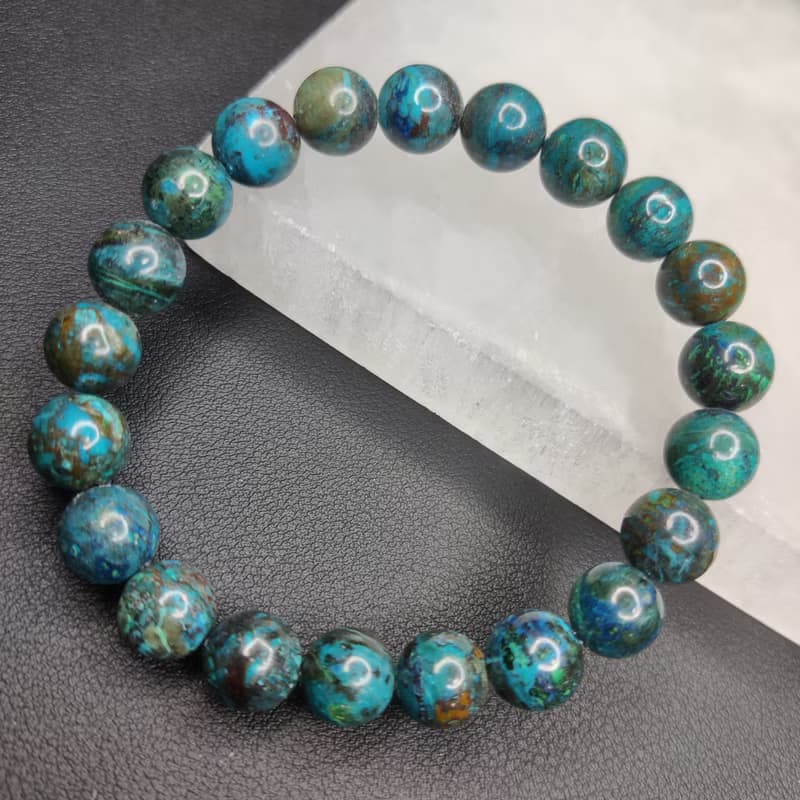 【訂製品】藍銅礦 Azurite 手串 手鍊 天然水晶 水晶手鍊 7-12mm