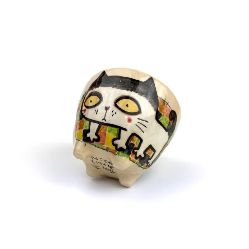 Nice Little Clay 手工碗 可愛貓 0202-22