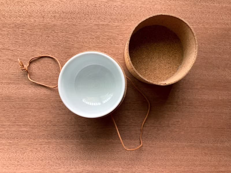 保護式 白磁煎茶杯組(含無印良品 白磁杯180ml)_精選純天然實木皮