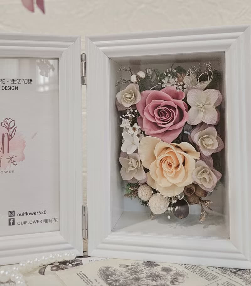 美好時光寶盒|永生花相框 母親節 謝師花禮 畢業 結婚 生日 退休
