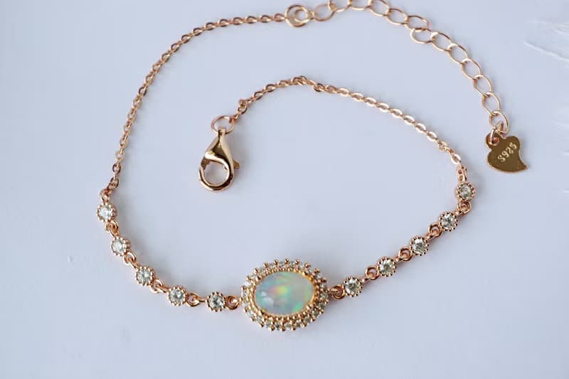 Natural Opal Bracelet Silver925.
