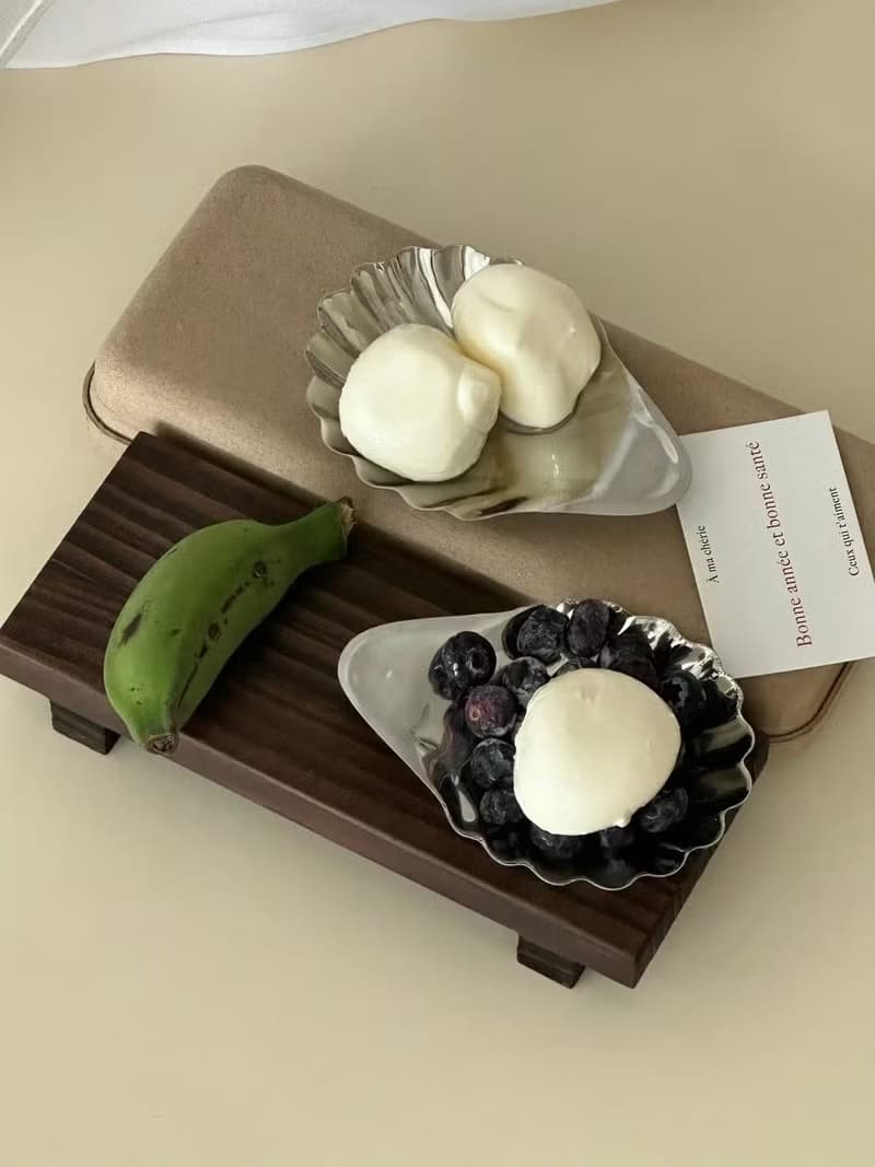 【Table】中古風貝殼盤 304不鏽鋼雙用奶酪板首飾碟