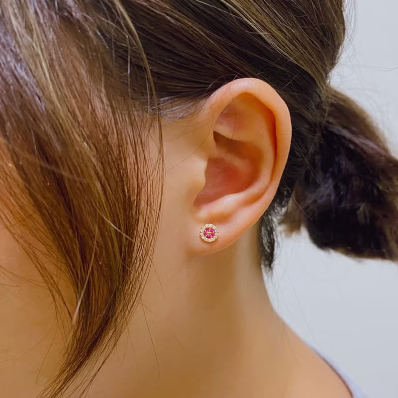 14K | 酸甜葡萄柚_耳環