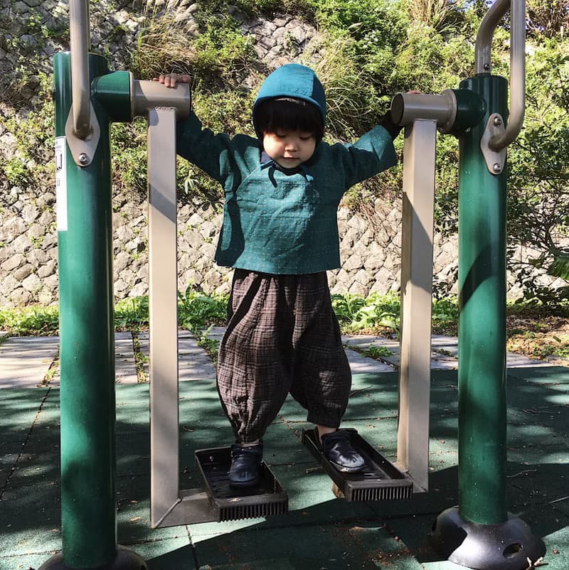 純然 雙層棉麻斜襟外套