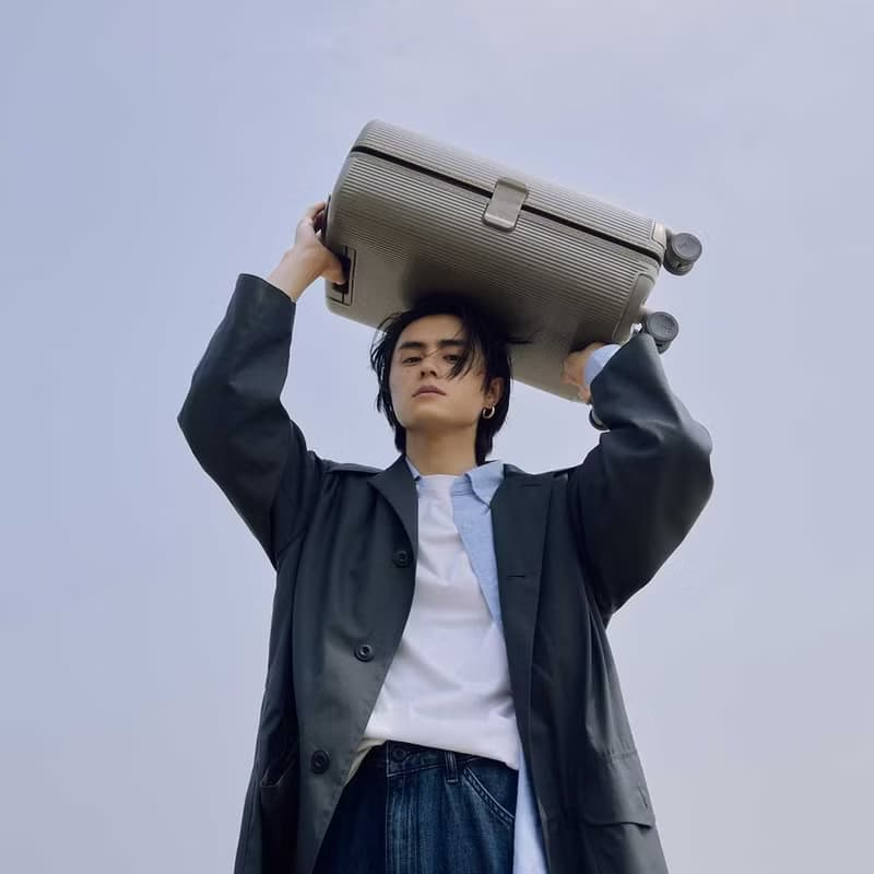 ITO 平原灰 PISTACHIO 2 STRIPED 開心果抗菌行李箱登機托運箱