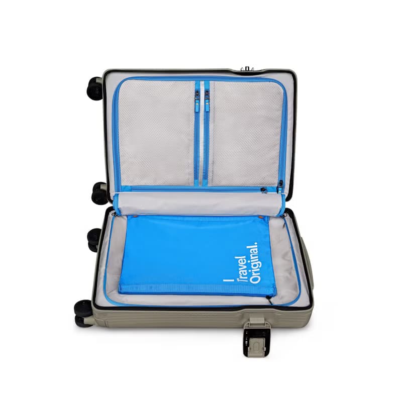 ITO 平原灰 PISTACHIO 2 STRIPED 開心果抗菌行李箱登機托運箱