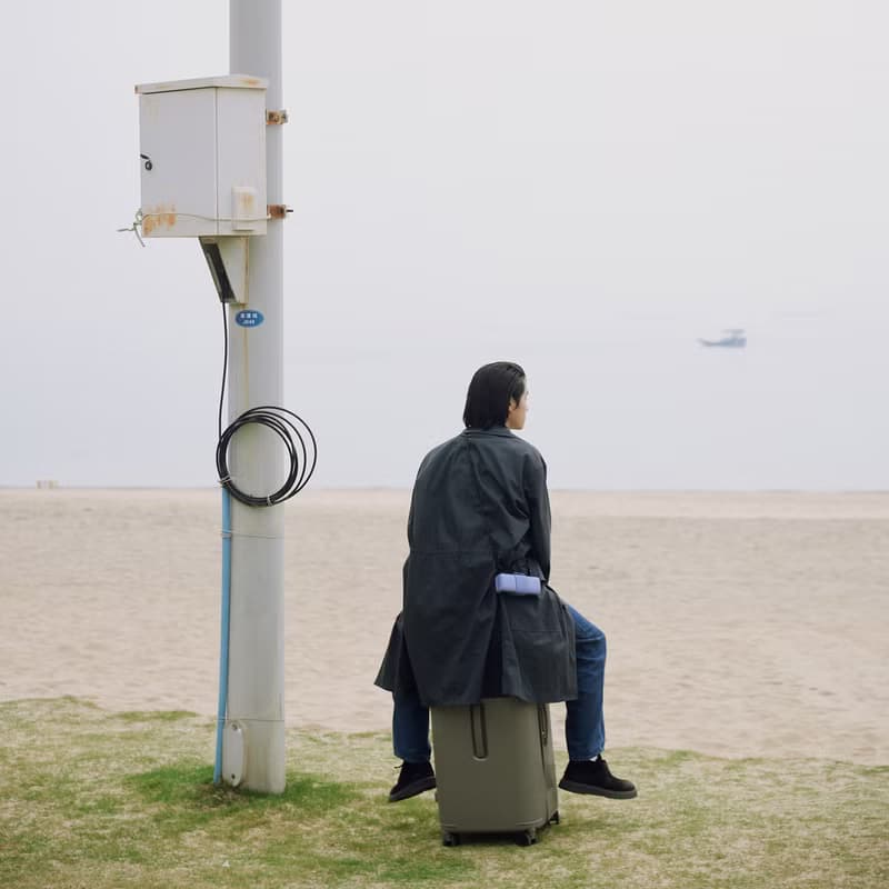 ITO 平原灰 PISTACHIO 2 STRIPED 開心果抗菌行李箱登機托運箱