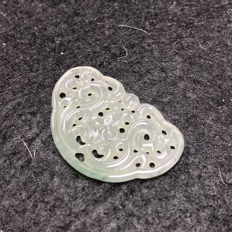 【願‧事事如意】冰種翡翠雕花如意 | 天然A貨翡翠 | 送禮