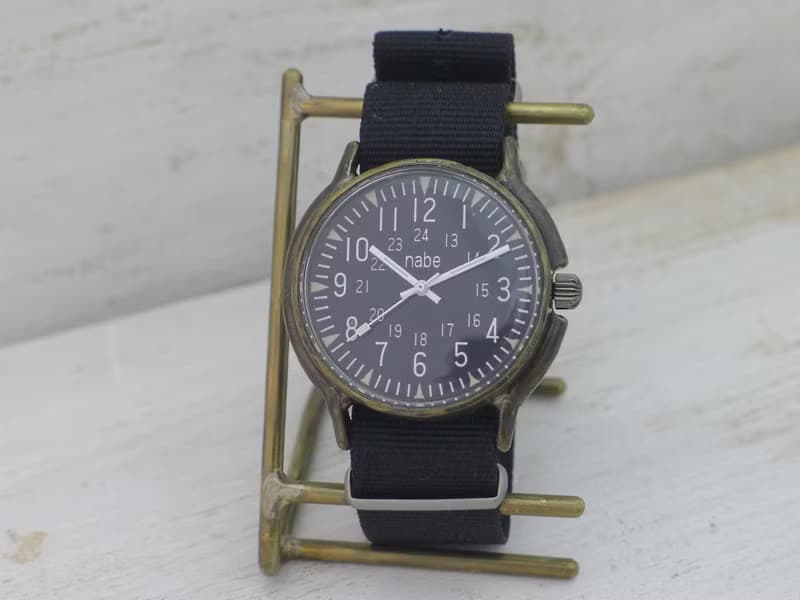 手作り腕時計 MIL-Winding-JB 約36mm手巻きBrass(真鍮)ミリタリーデザイン 手作り腕時計 (BHW131)