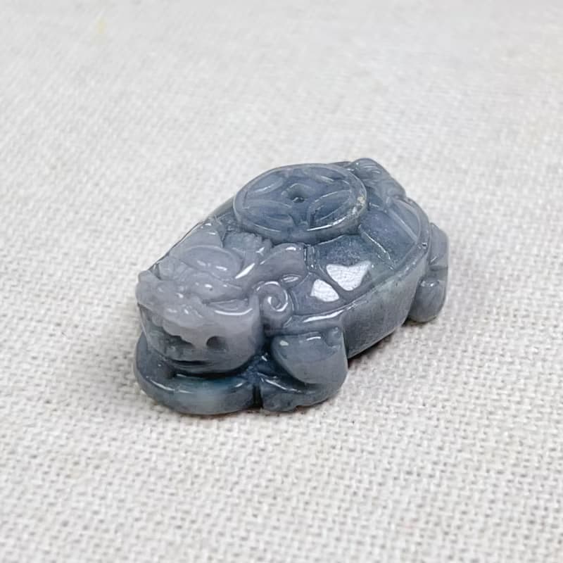 飄烏雞翡翠古錢龍龜 | 天然緬甸玉翡翠A貨 | 送禮