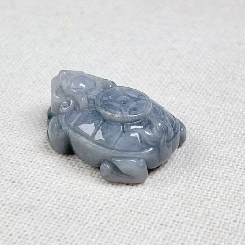 飄烏雞翡翠古錢龍龜 | 天然緬甸玉翡翠A貨 | 送禮