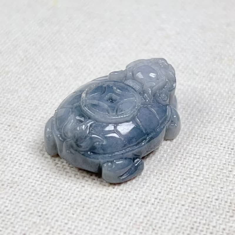 飄烏雞翡翠古錢龍龜 | 天然緬甸玉翡翠A貨 | 送禮