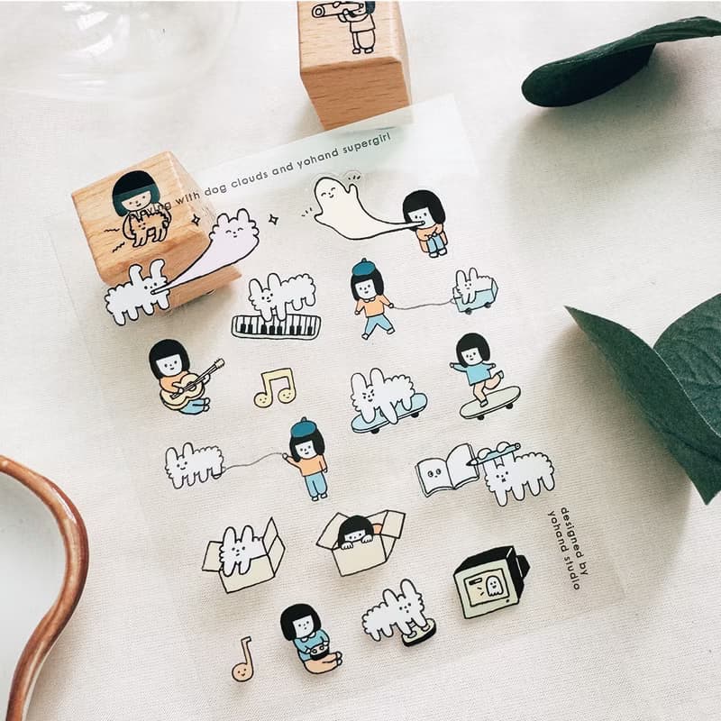 透明割型小貼紙 / 全套8張