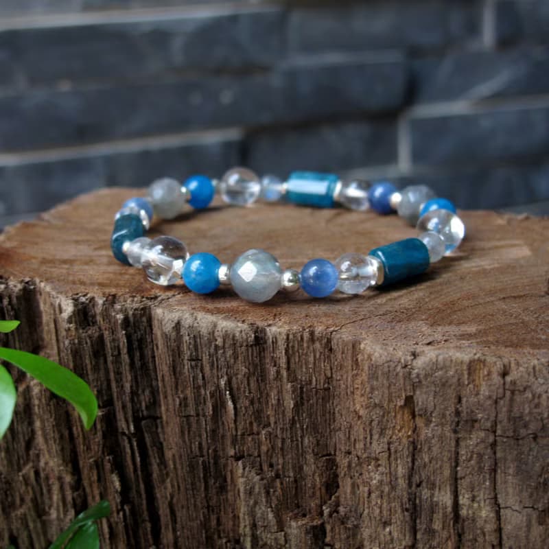 貴人運 ∣ 磷灰石 藍晶石 拉長石 手鍊