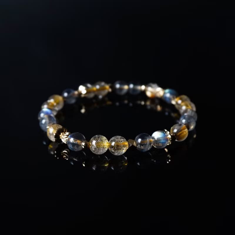 輕設計系列 // 鈦晶拉長石 手鍊 // 財富 智慧