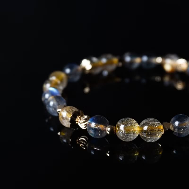 輕設計系列 // 鈦晶拉長石 手鍊 // 財富 智慧