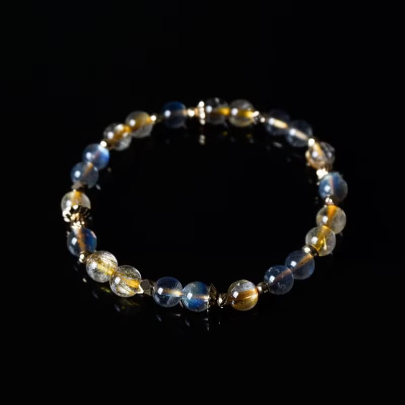 輕設計系列 // 鈦晶拉長石 手鍊 // 財富 智慧