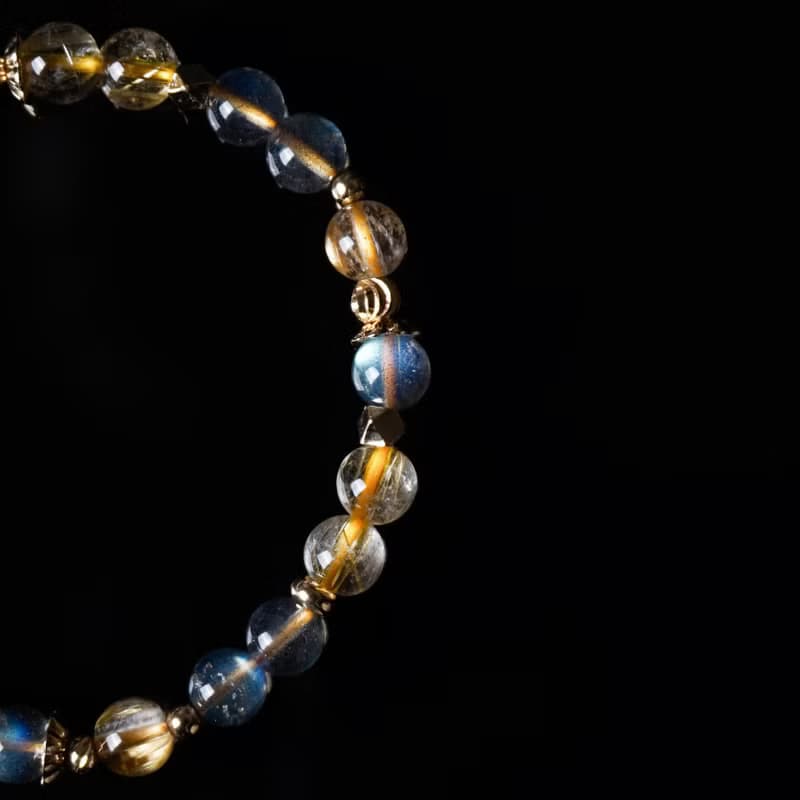 輕設計系列 // 鈦晶拉長石 手鍊 // 財富 智慧