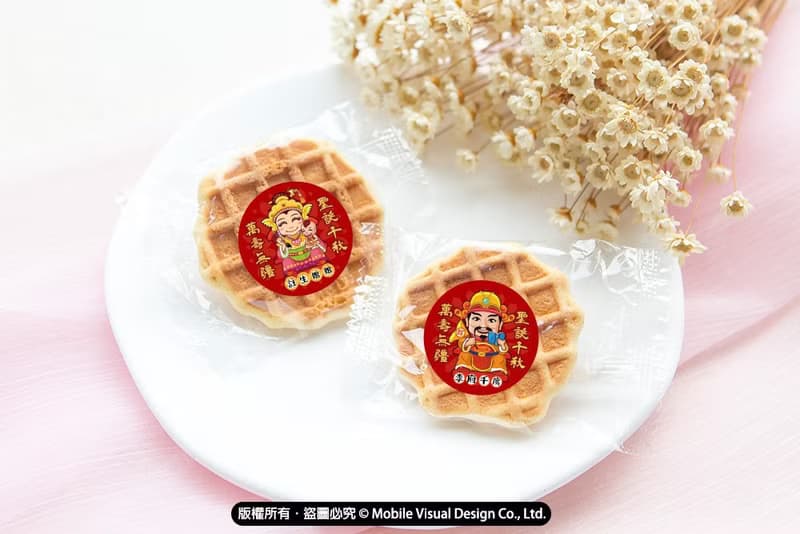 Q版神明祝壽 手燒煎餅 媽祖 土地公 三太子 拜拜餅乾 聖誕點心