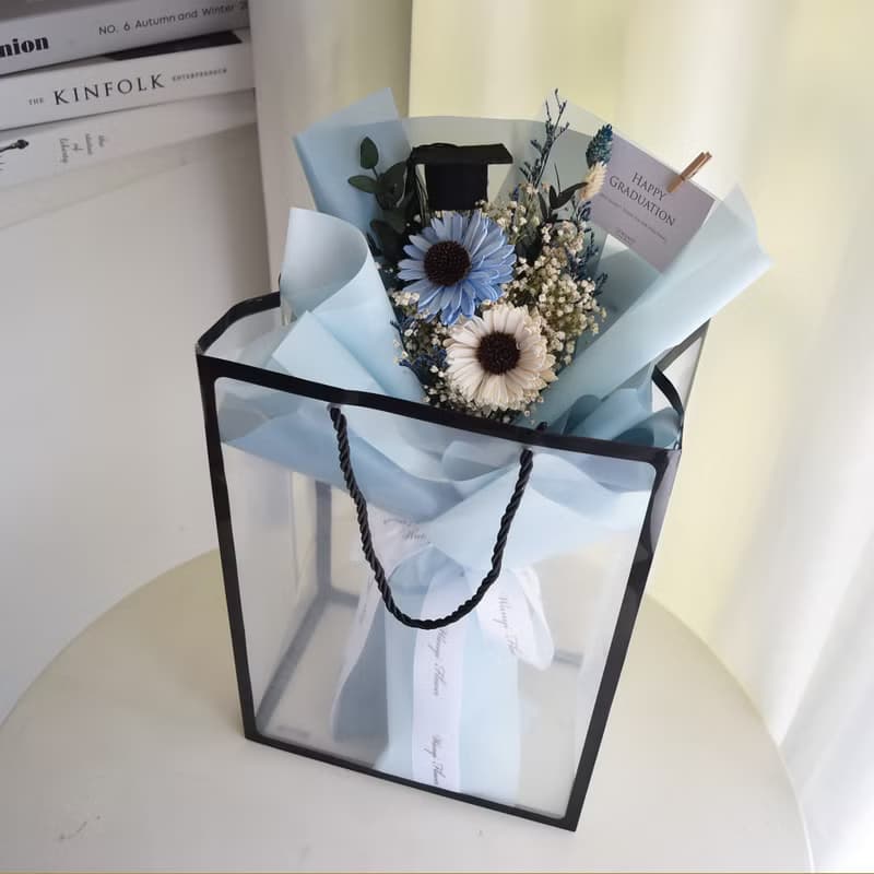 陽光向日葵畢業花束 永生花 乾燥花 畢業禮物  擴香 生日禮物