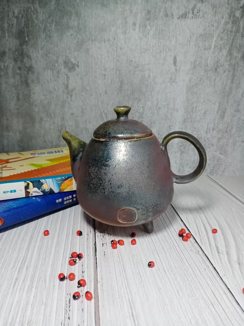 【免運】柴燒落灰手工茶壺/奕良