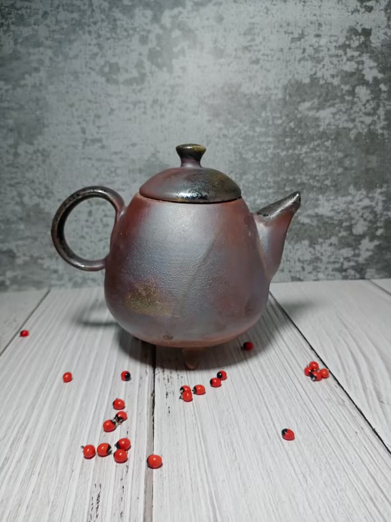 【免運】柴燒落灰手工茶壺/奕良