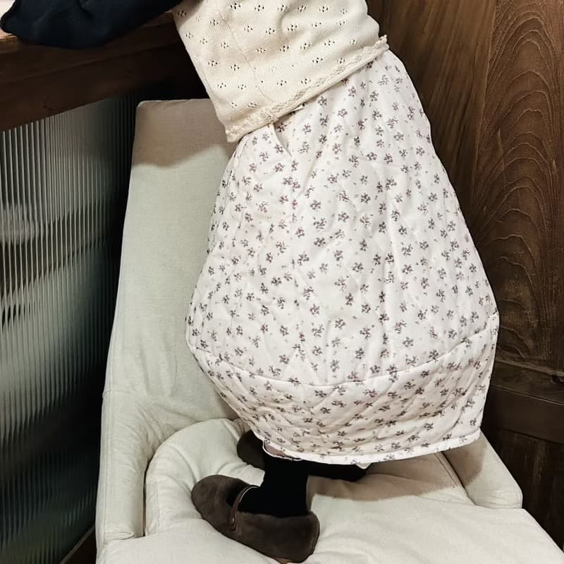 小碎花鋪棉冬裙 / 裙子 半身裙 童裝