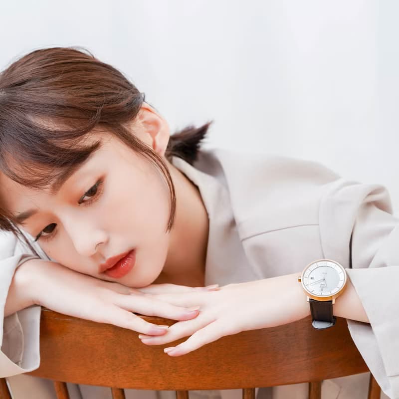 工藝匠心 環保之芯ERICA LIBERT太陽能鳳梨皮帶腕錶-套組復古棕