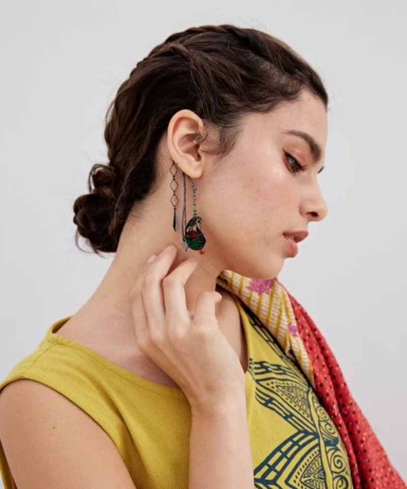 【熱門預購】璀璨神秘異域彩色玻璃風格耳飾 耳掛 (5色)CSOZ5103