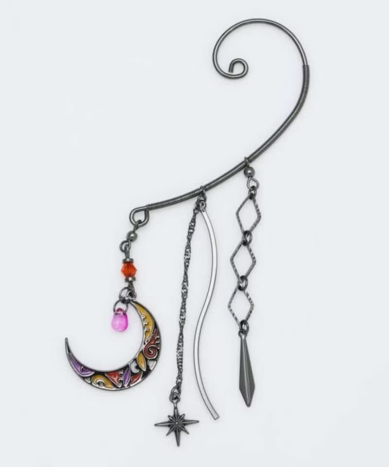 【熱門預購】璀璨神秘異域彩色玻璃風格耳飾 耳掛 (5色)CSOZ5103