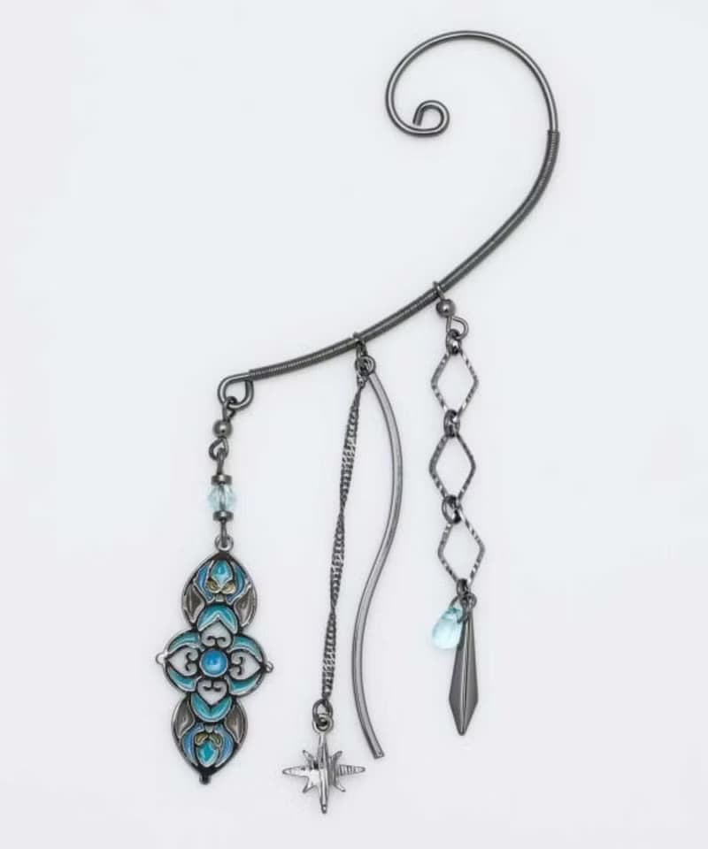 【熱門預購】璀璨神秘異域彩色玻璃風格耳飾 耳掛 (5色)CSOZ5103