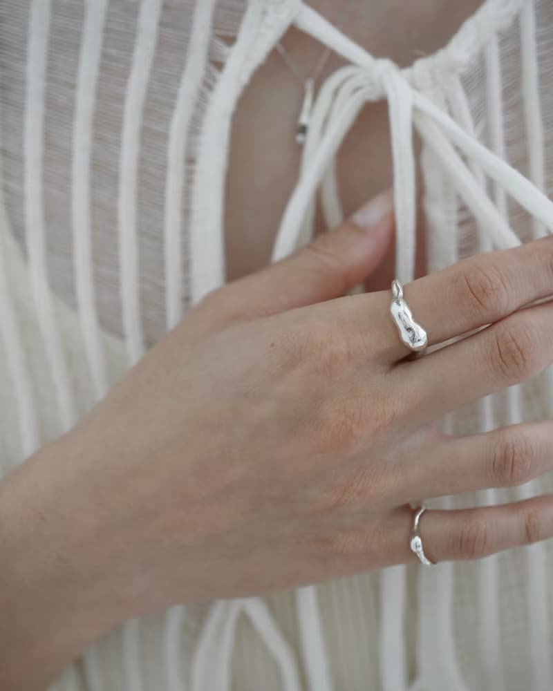 Bulge ring 膨起 純銀戒指