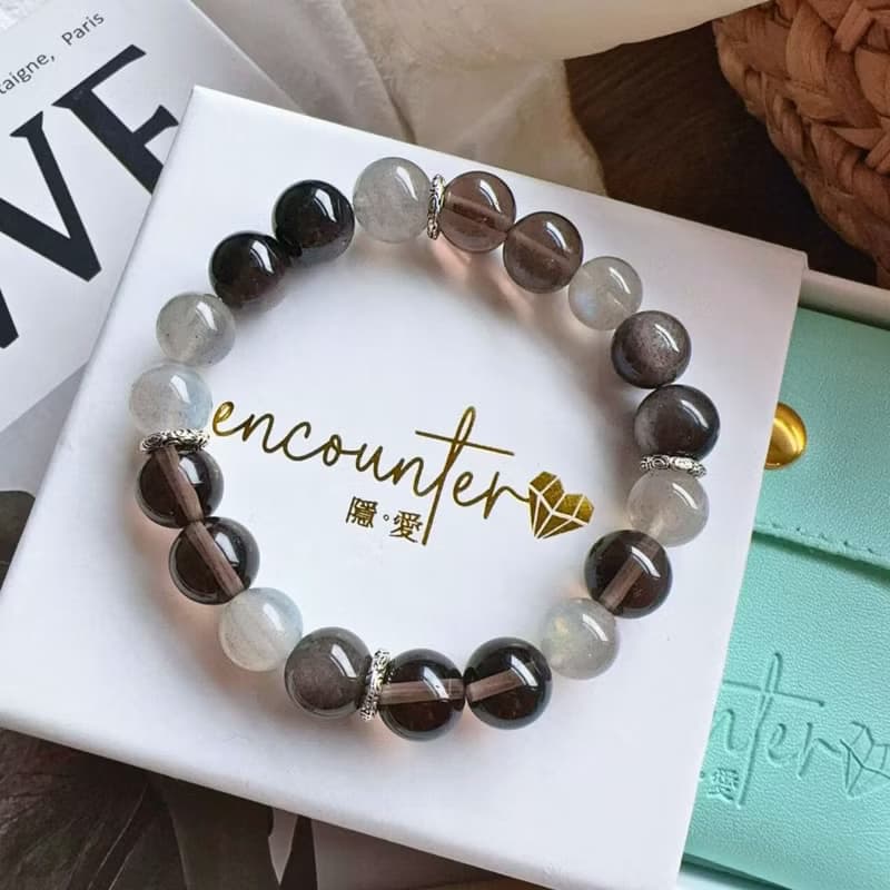 【極晝之眼】冰曜石 。銀曜石。灰月光石