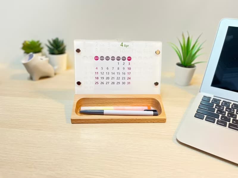 O'day分得出週六日‧萬年桌曆 | 原木盒款 | 桌面擺飾文具
