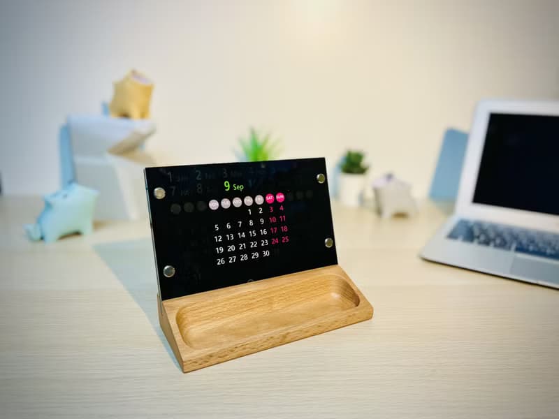O'day分得出週六日‧萬年桌曆 | 原木盒款 | 桌面擺飾文具