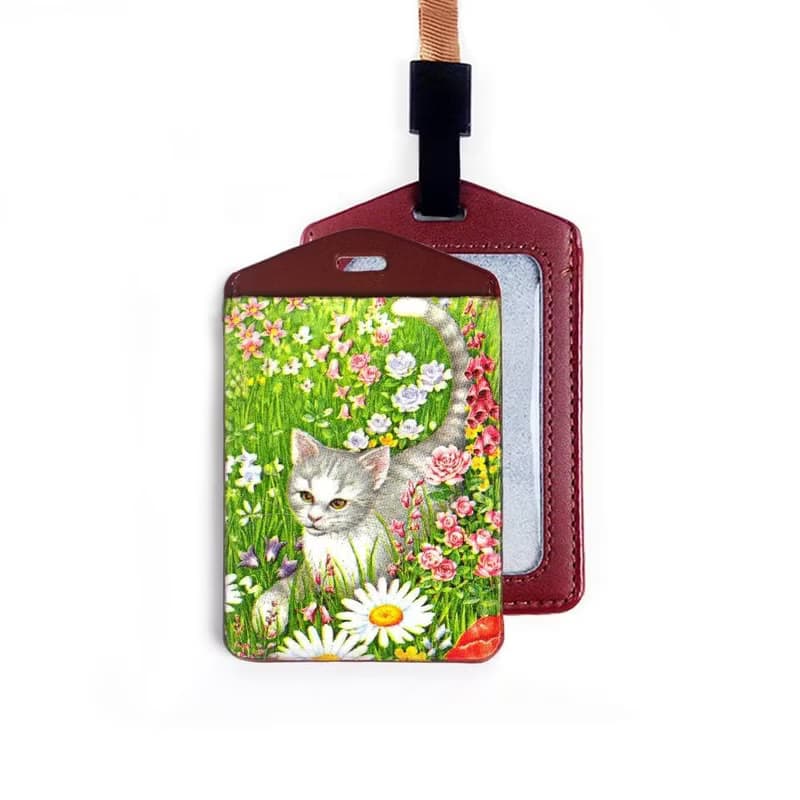 手作好禮 真皮卡套 票卡夾 證件套 識別證 (送掛繩) 聖誕交换禮物