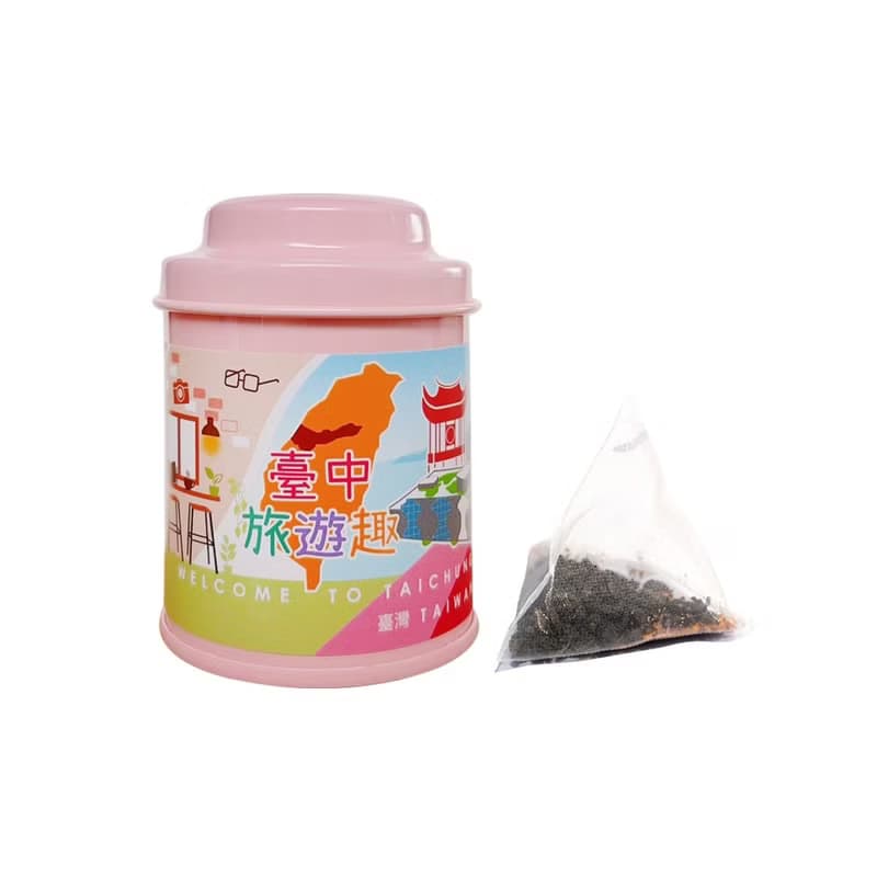 【臺中旅遊趣】無藏 綜合款凍頂花茶三角茶包6入小罐禮盒