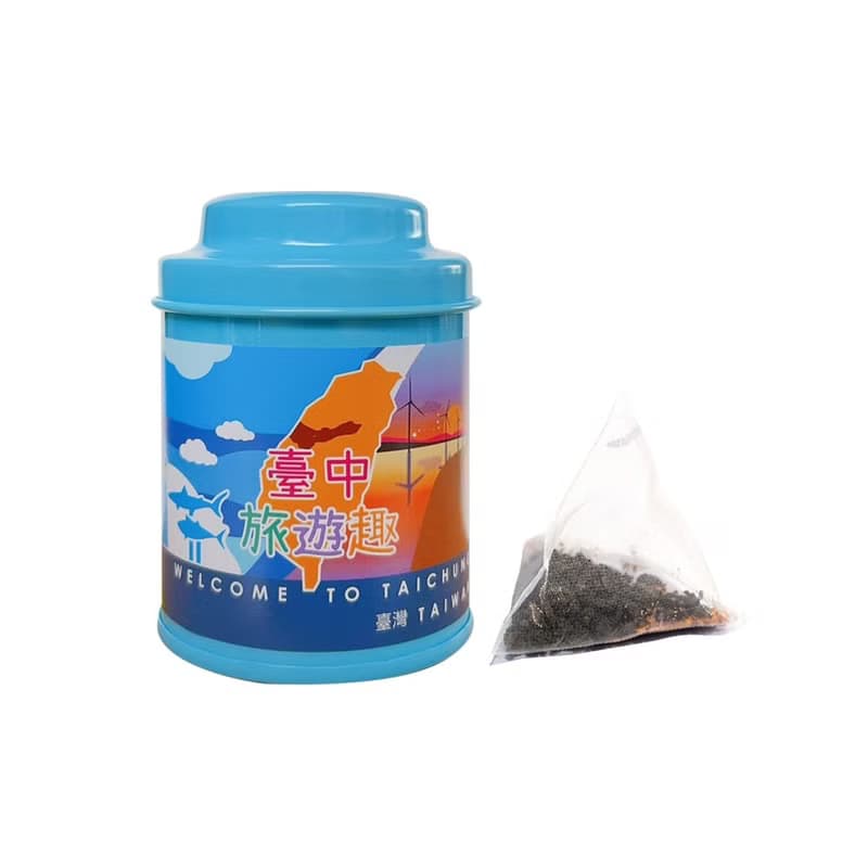 【臺中旅遊趣】無藏 綜合款凍頂花茶三角茶包6入小罐禮盒