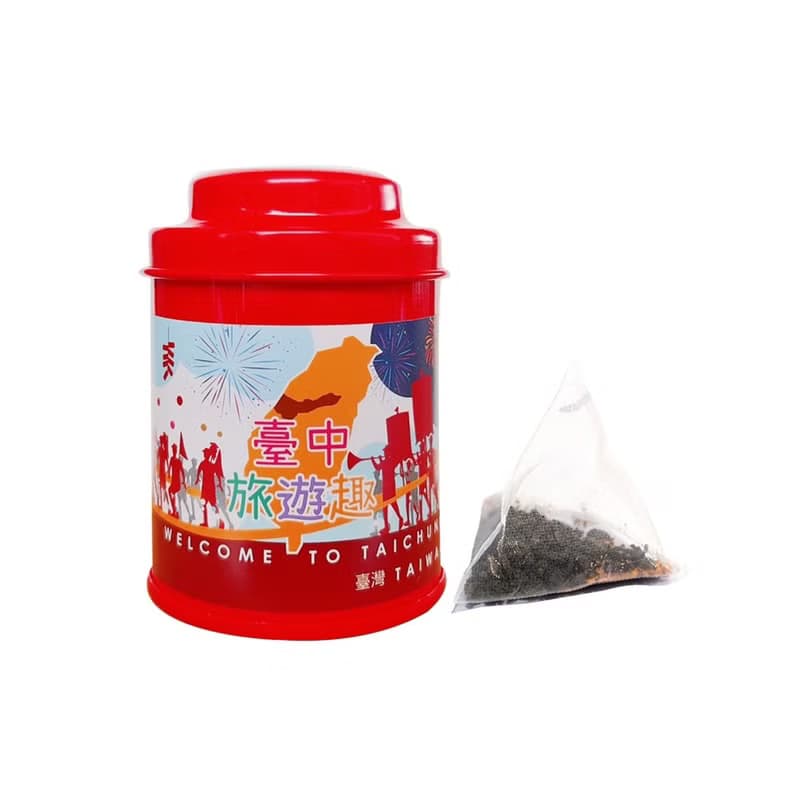 【臺中旅遊趣】無藏 綜合款凍頂花茶三角茶包6入小罐禮盒