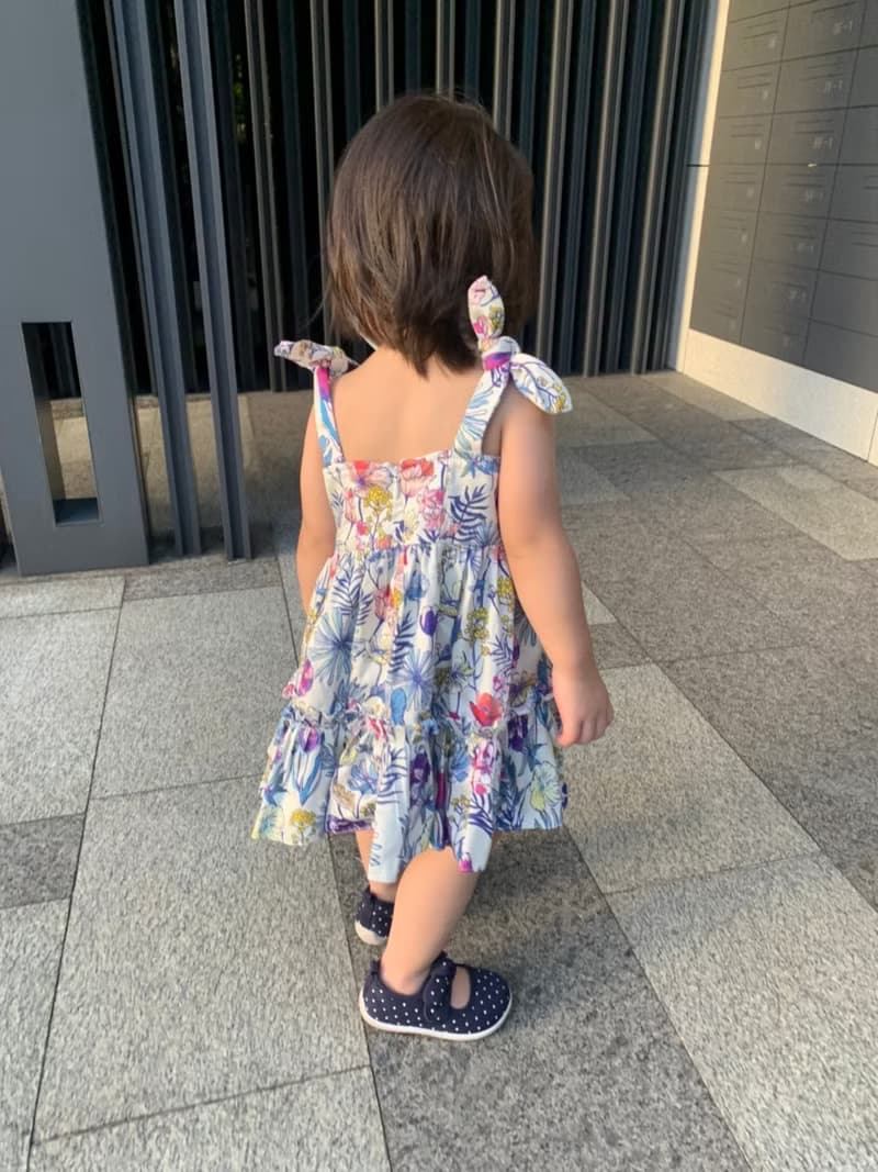 【KID SIZE 80-130】小兔耳澎澎蛋糕裙 小童洋裝 親子裝 淡水色