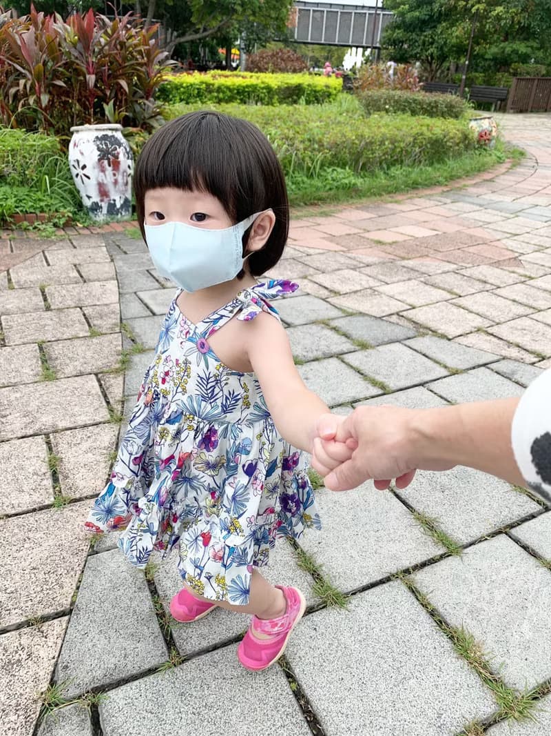 【KID SIZE 80-130】小兔耳澎澎蛋糕裙 小童洋裝 親子裝 淡水色