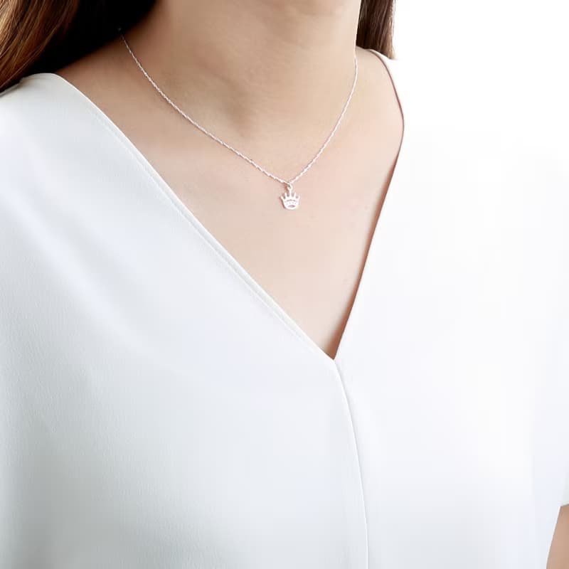 【Angel & Me】女王 國王 皇冠 s925 純銀 項鍊 情人節 生日 禮物