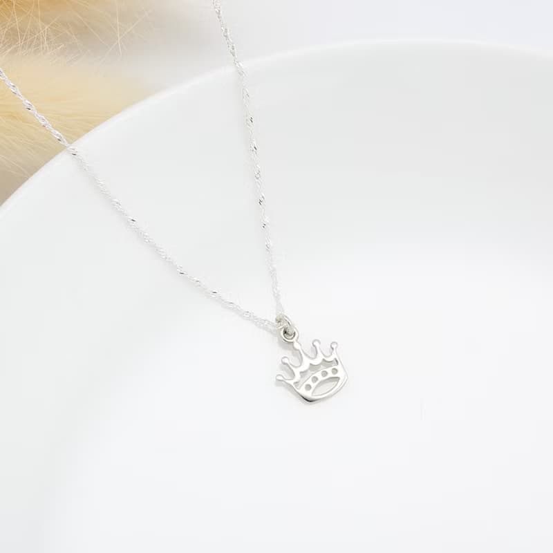 【Angel & Me】女王 國王 皇冠 s925 純銀 項鍊 情人節 生日 禮物