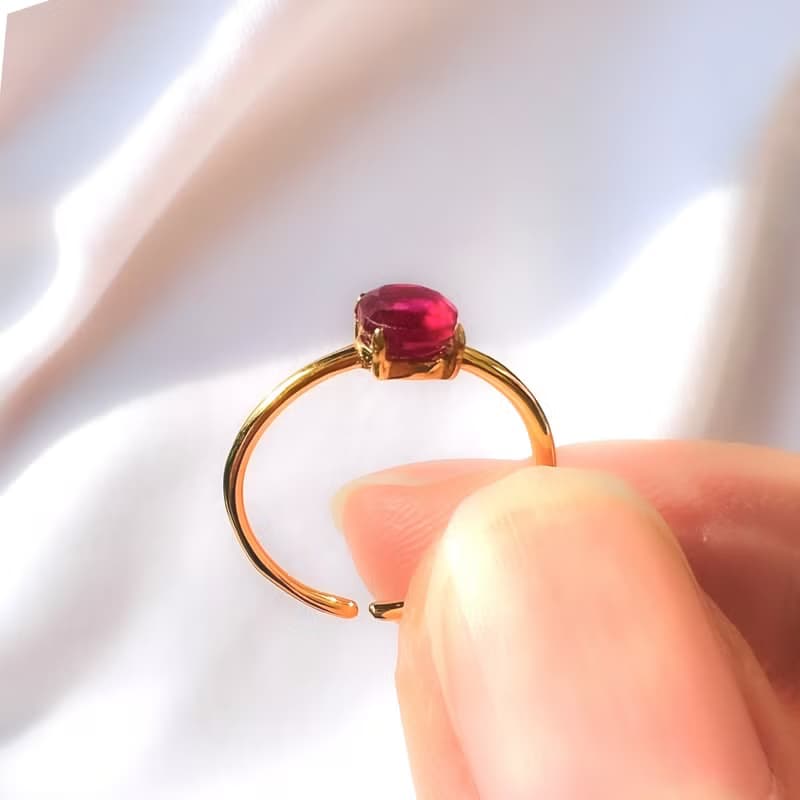 Natural Stone Ring Gift Box