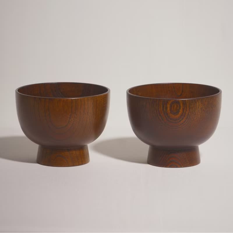 生漆合鹿椀【二入組】 附贈生漆保養乙次