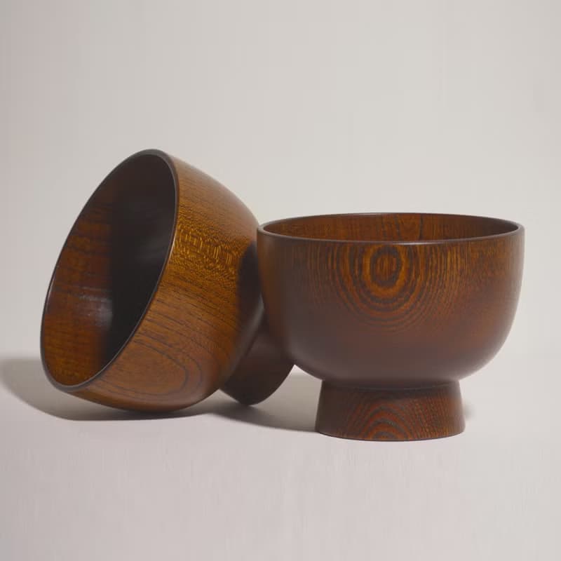 生漆合鹿椀【二入組】 附贈生漆保養乙次