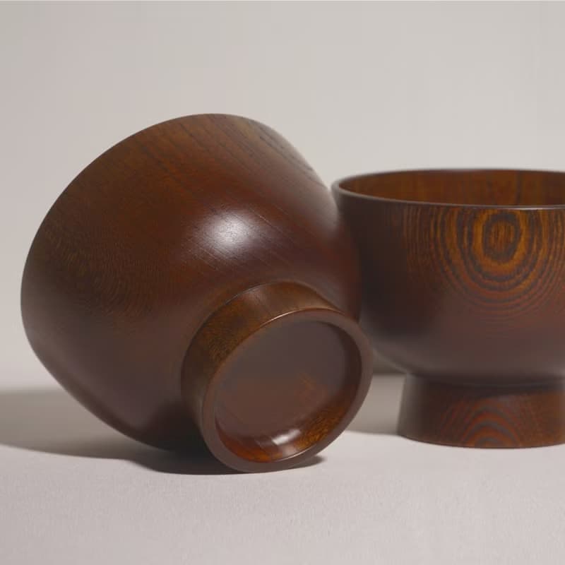 生漆合鹿椀【二入組】 附贈生漆保養乙次