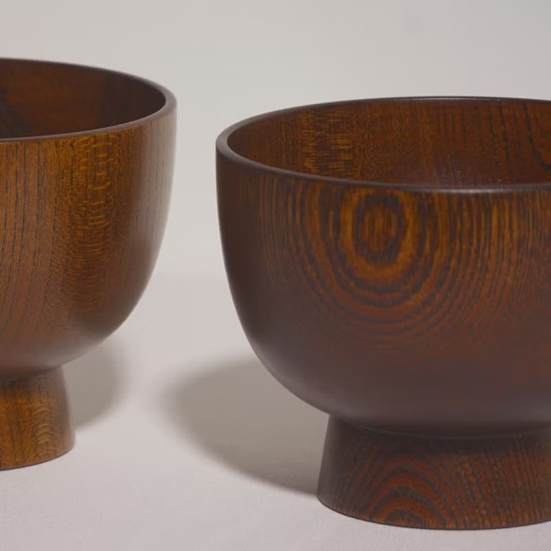 生漆合鹿椀【二入組】 附贈生漆保養乙次